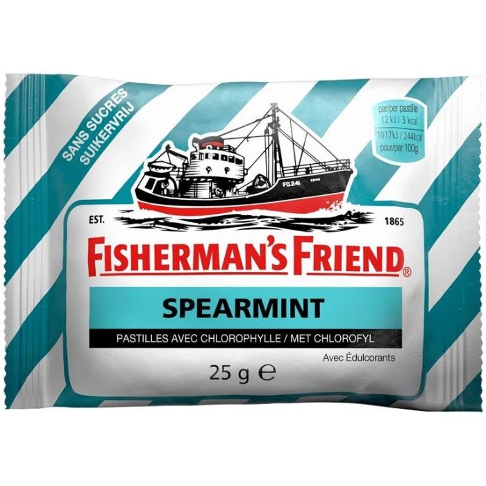 Fisherman's Friend Bonbons Spearmint Chlorophylle Sans Sucres 25g