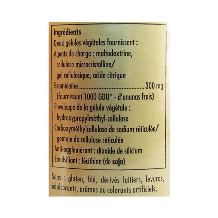 Bromelaine 300mg - 60 comprimes solgar