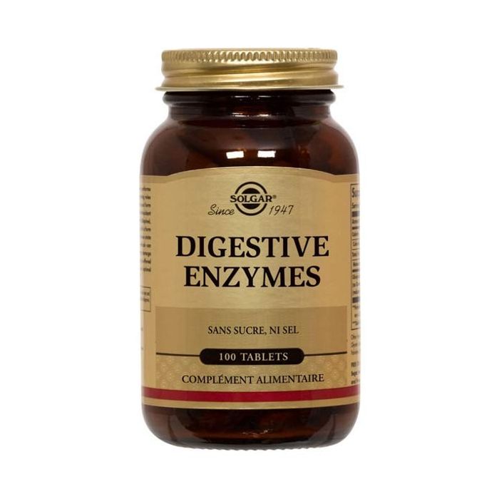 DIGESTIVE ENZYMES SOLGAR 100 COMPRIMES