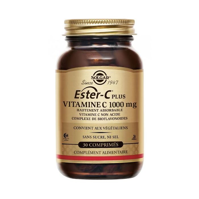 ESTER-C PLUS 1000 VITAMINE C SOLGAR 30 GELULES