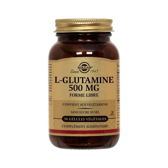 L-GLUTAMINE 500 MG FORME LIBRE SOLGAR 50 GELULES