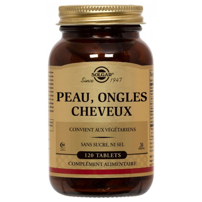 PEAU , ONGLES , CHEVEUX SOLGAR 60 COMPRIMES