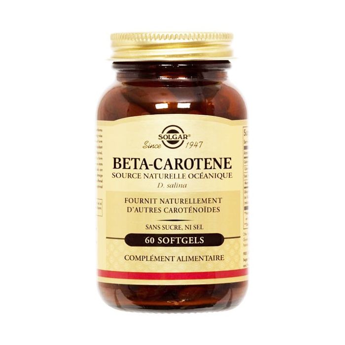 BETA-CAROTENE 7 MG SOLGAR 60 GELULES