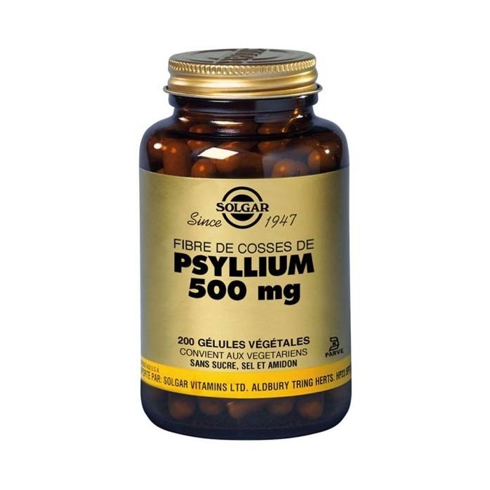 PSYLLIUM 500MG SOLGAR 200 GELULES