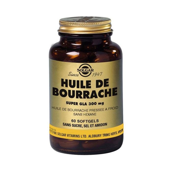 HUILE BOURRACHE GLA 300MG SOLGAR 30 GELULES