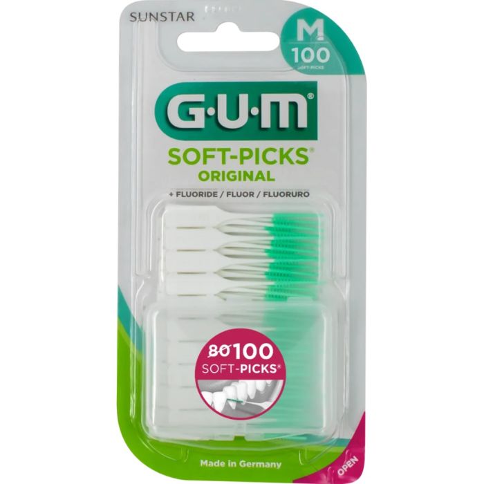 GUM Soft-Picks + Fluoride - 80 unités