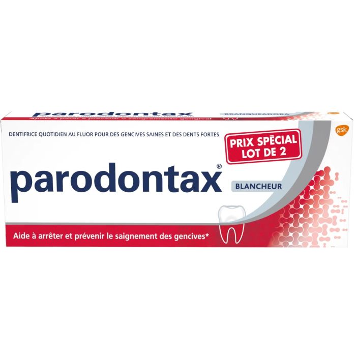 parodontax blancheur lot de 2 tubes 75ml