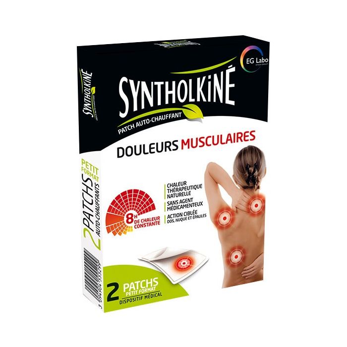SYNTHOLKINE PATCH CHAUFFANT PETIT FORMAT DOS NUQUE EPAULES x 2