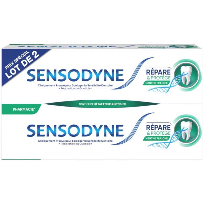 SENSODYNE Dentifrice Répare et Protège 2x75ml