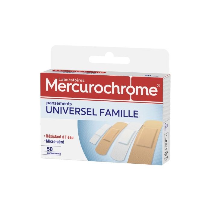 boite de pansements mercurochrome x50