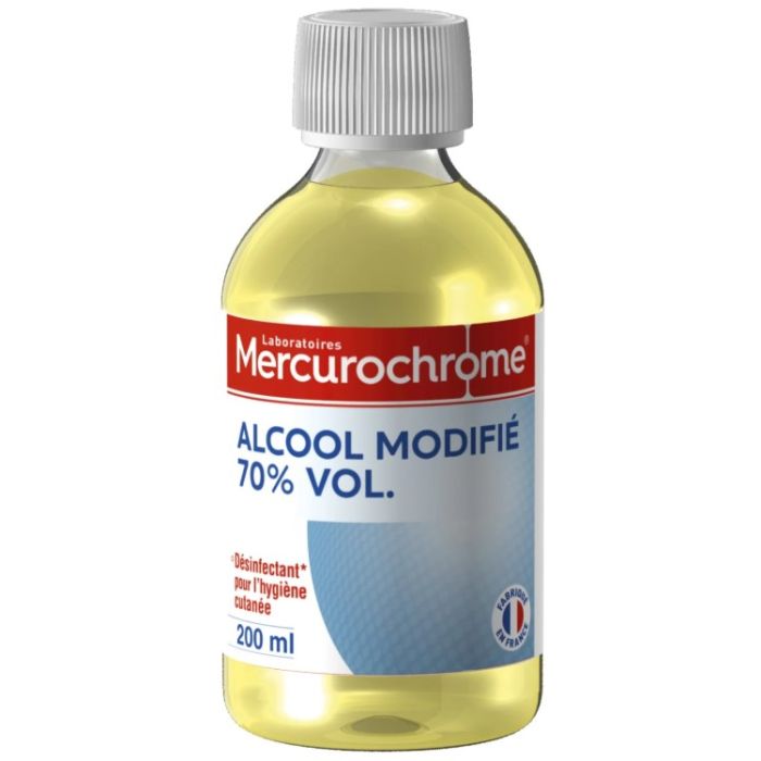 MERCUROCHROME Alcool 70° Modifié 200ml