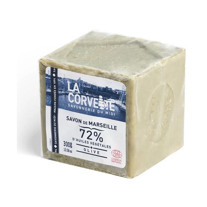 LA CORVETTE Savon de Marseille 72% OLIVE 200g