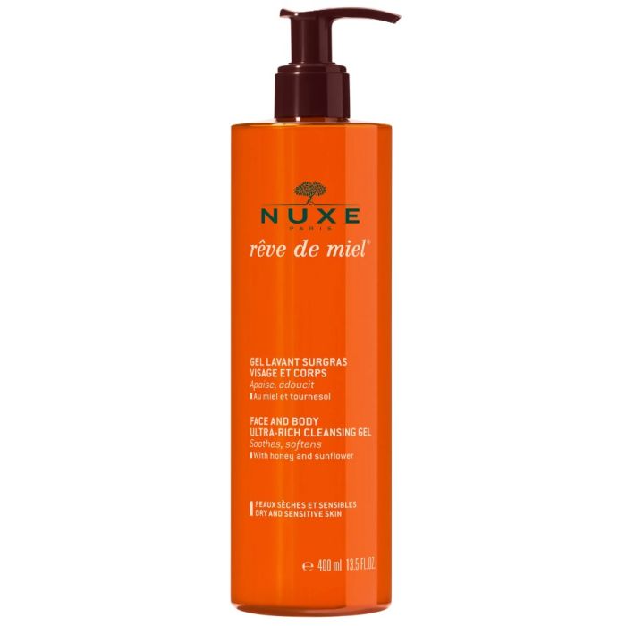 nuxe reve de miel gel douche surgras 400ml