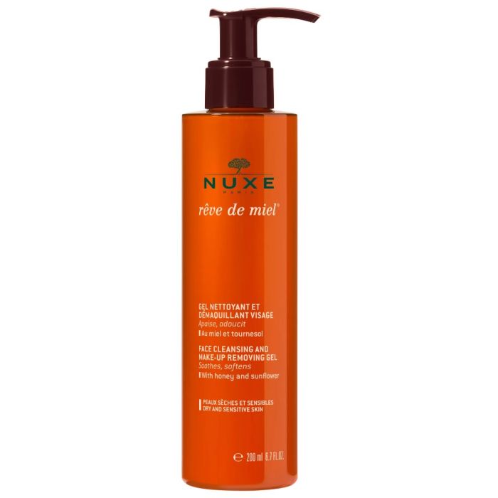 NUXE Réve de Miel Gel Nettoyant et Démaquillant Visage 200ml