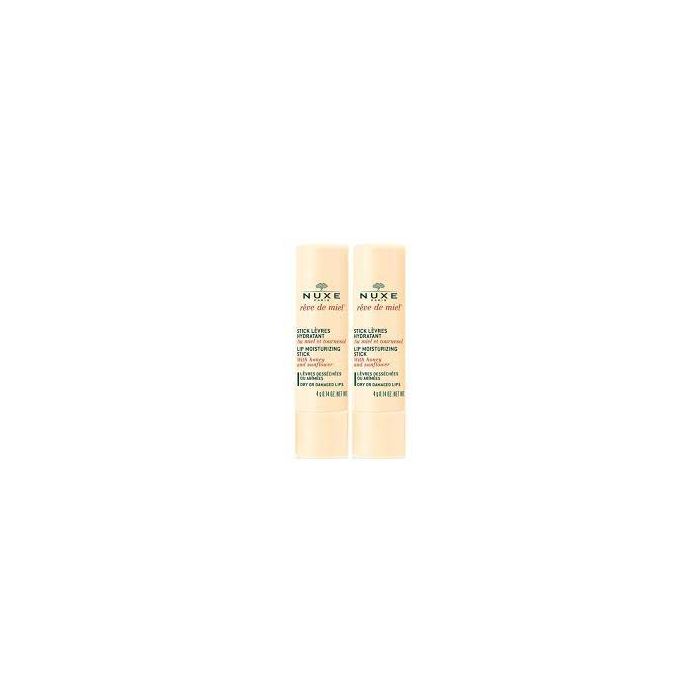 NUXE Rêve de Miel Stick Lèvres Hydratant Lot de 2 x 4 g