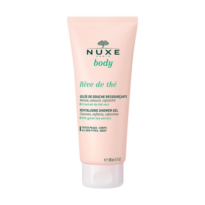 gelee de douche ressourcante nuxe body reve de the 200ml the vert