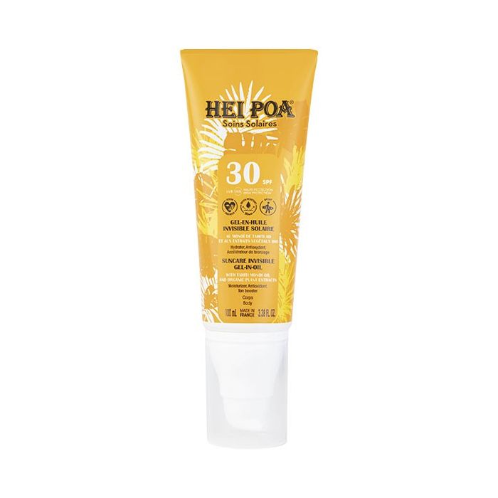 SPF30 Hei Poa Solaire Gel-en-Huile Invisible Corps 100ml