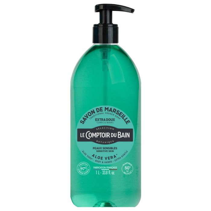 Aloe 1L Savon Traditionnel de Marseille Le Comptoir du Bain