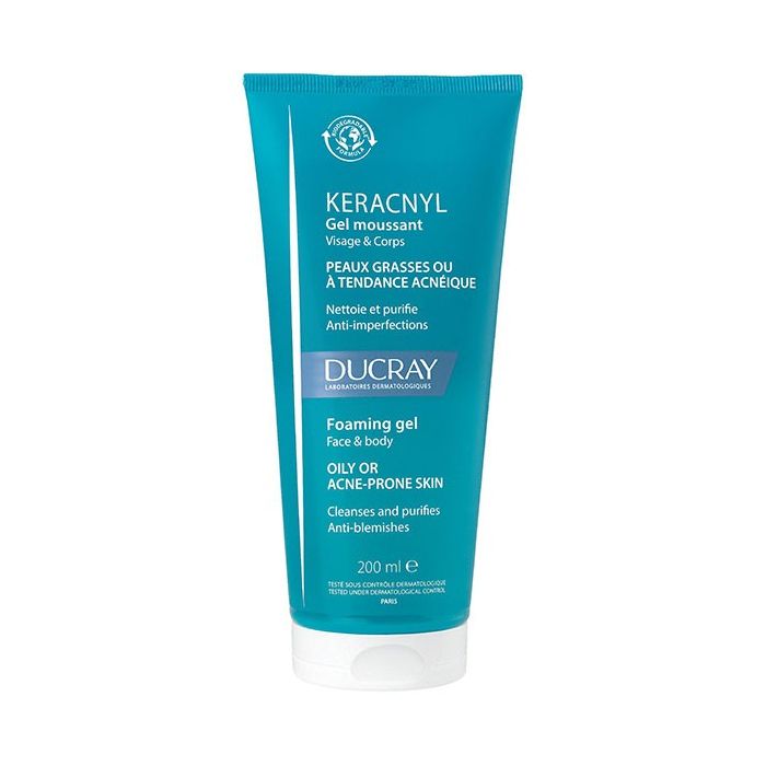Ducray 200ml gel moussant keracnyl