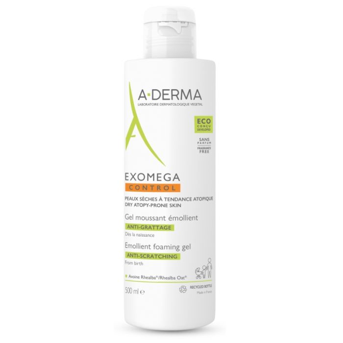 EXOMEGA GEL MOUSSANT EMOLLIENT A-DERMA 500ML