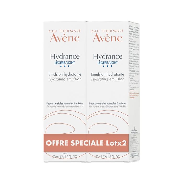avene hydrance emulsion legere lot 2x40ml