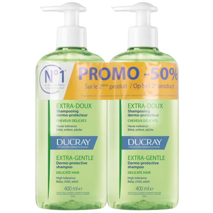 ducray extra doux Shampooing 2x400ml soin capillaire