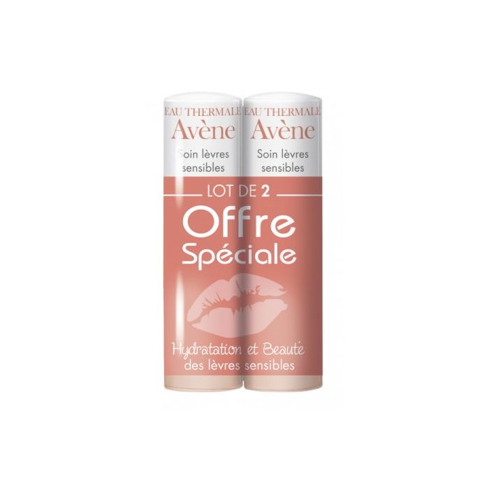 Soin levres sensibles avene lot de 2x4g