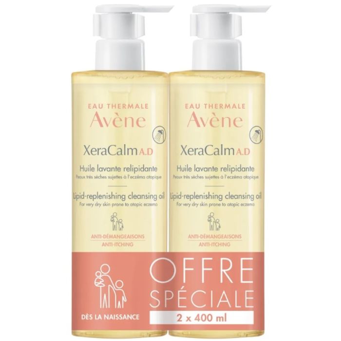 avene xeracalm ad huile lavante duo 2x400ml