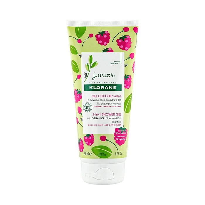 KLORANE Petit Junior Gel Douche Corps et Cheveux PARFUM FRAMBOISE 200ml