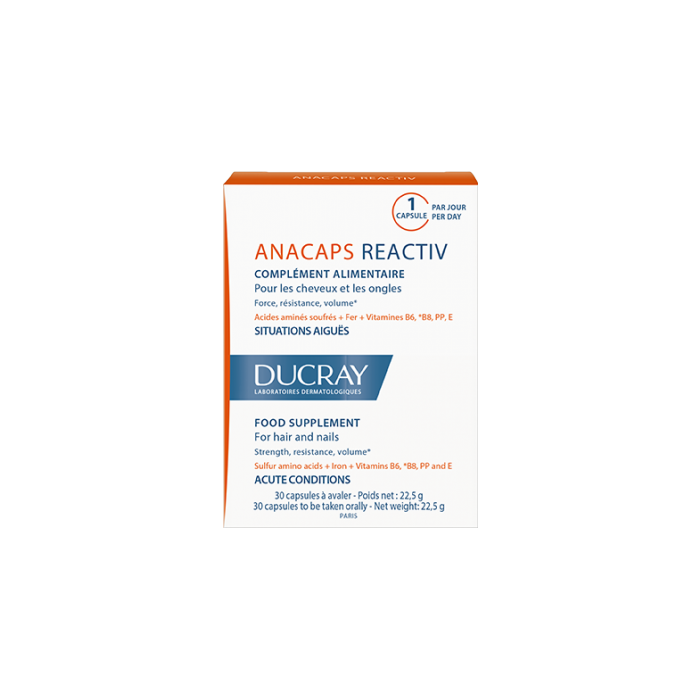 30 gélules DUCRAY Anacaps Reactiv