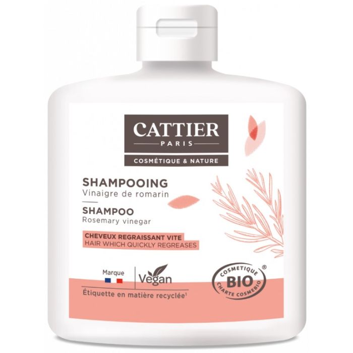 SHAMPOING CHEVEUX GRAS VINAIGRE ROMARIN CATTIER 250ML