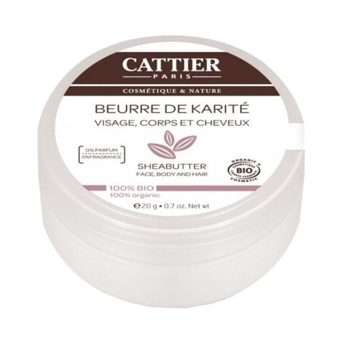 BEURRE DE KARITE 100% BIO CATTIER 20G NATUREL