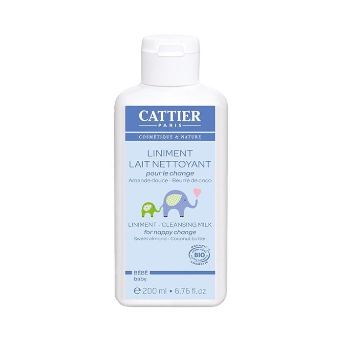 liniment lait nettoyant Cattier bébé bio 200ml 