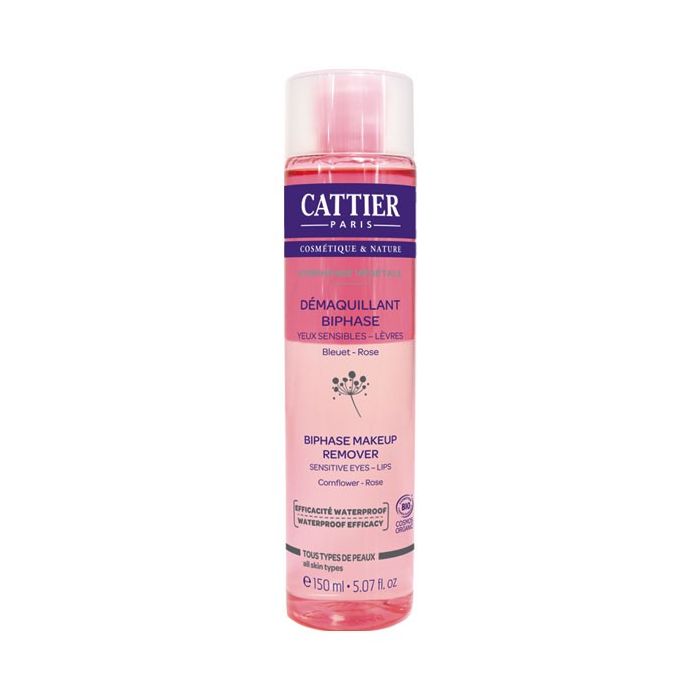 Cattier 150ml démaquillant biphasé yeux sensibles et lèvres