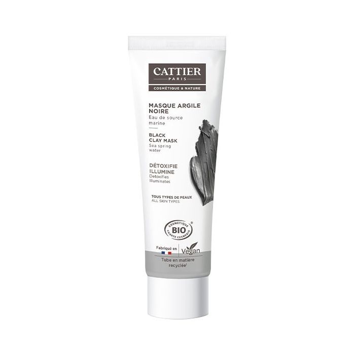 masque à l'argile noire Cattier bio 100ml