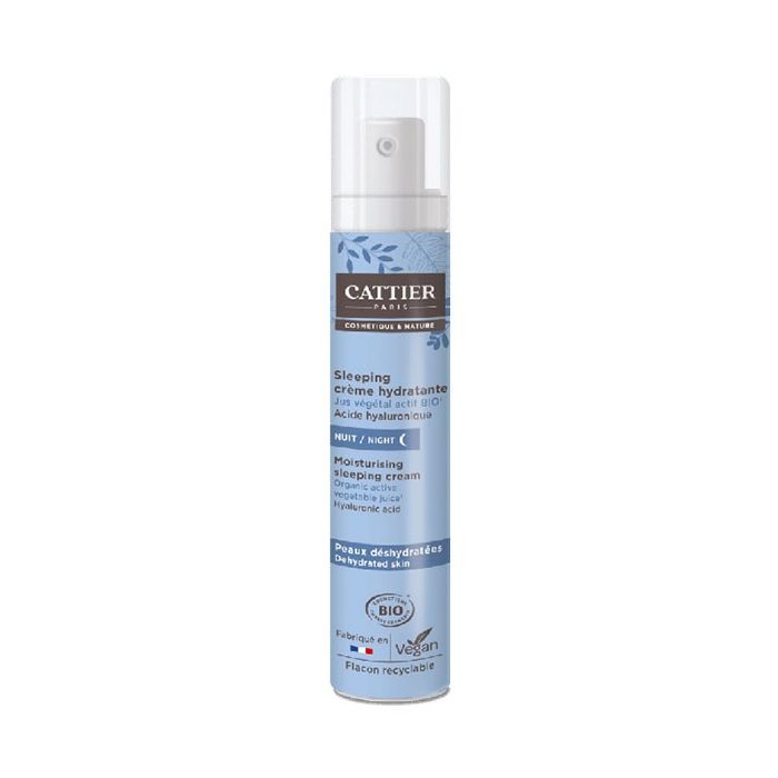 crème de nuit hydratante bio 50ml Cattier crème & soin hydratant sleeping 