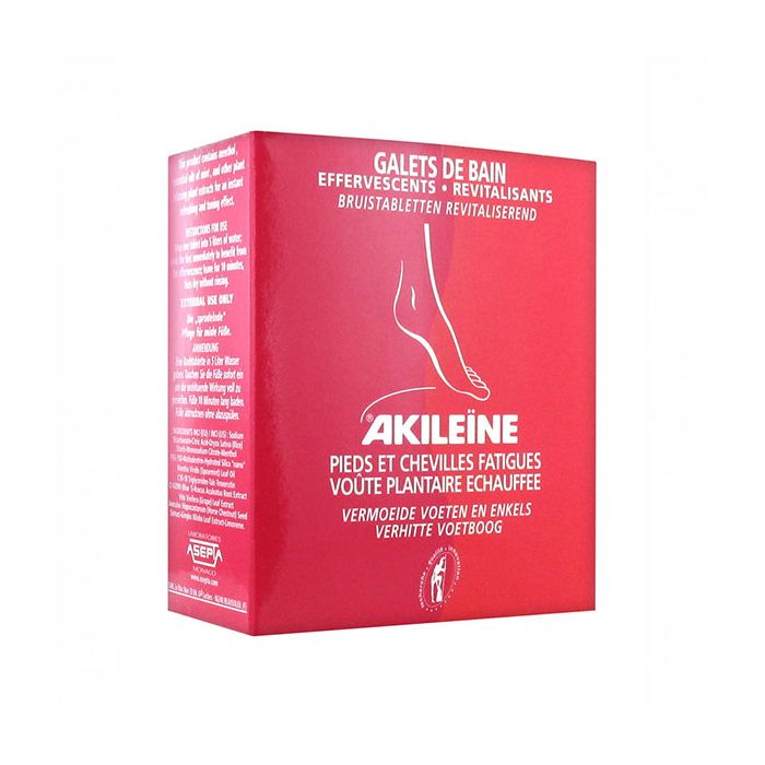 AKILEINE GALETS DE BAIN EFFERVESCENTS REVITALISANTES x 6