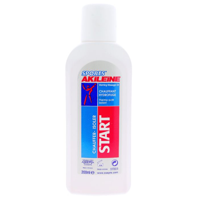 Akileine Sports Start 200ml Huile Chauffante Hydrofuge