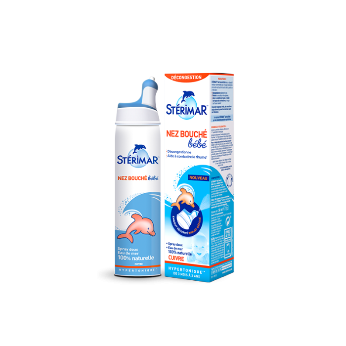 100ml Sterimar bébé-enfant hypertonique cuivre nez bouche