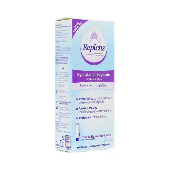REPLENS Gel Vaginal Tube de 35g avec Applicateurs