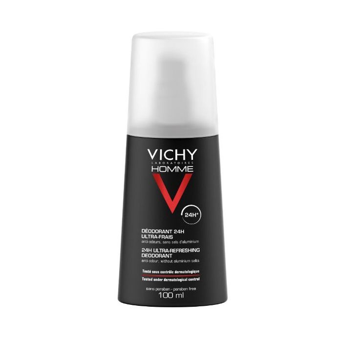 VICHY Homme Déodorant 24H Ultra-Frais Spray 100ml