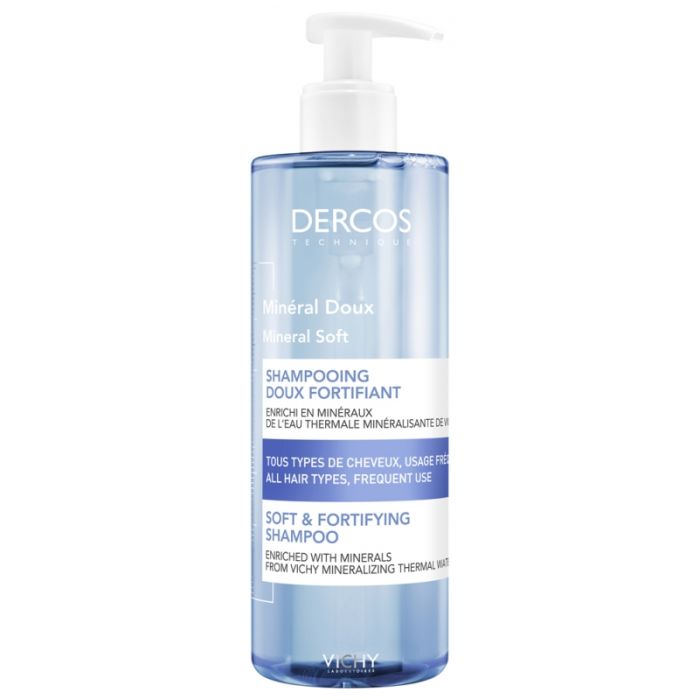 VICHY Dercos Minéral Doux Shampooing Fortifiant 400ml