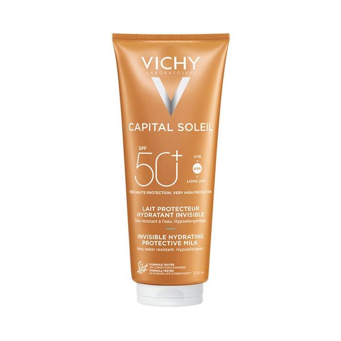 VICHY Capital Soleil Lait Hydratant Fraîcheur SPF 50 Visage et Corps 300ml