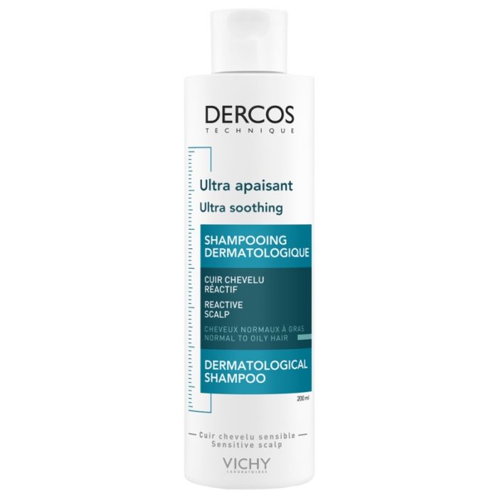 VICHY Dercos Ultra-Apaisant Shampoing Cheveux Normaux à Gras 200ml 1
