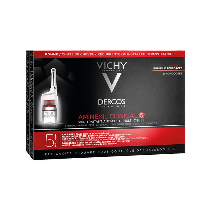 VICHY Dercos Technique Aminexil Homme Soin Traitant Anti-Chute 21x6ml