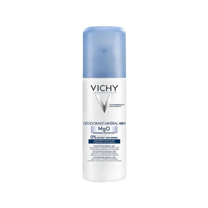 VICHY Déodorant Minéral 48H Sans Sels d'Aluminium Spray 125ml