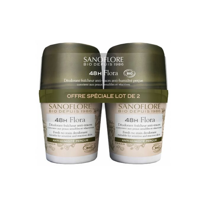 SANOFLORE Déodorant Nuage de Fraîcheur 24H 2x50ml