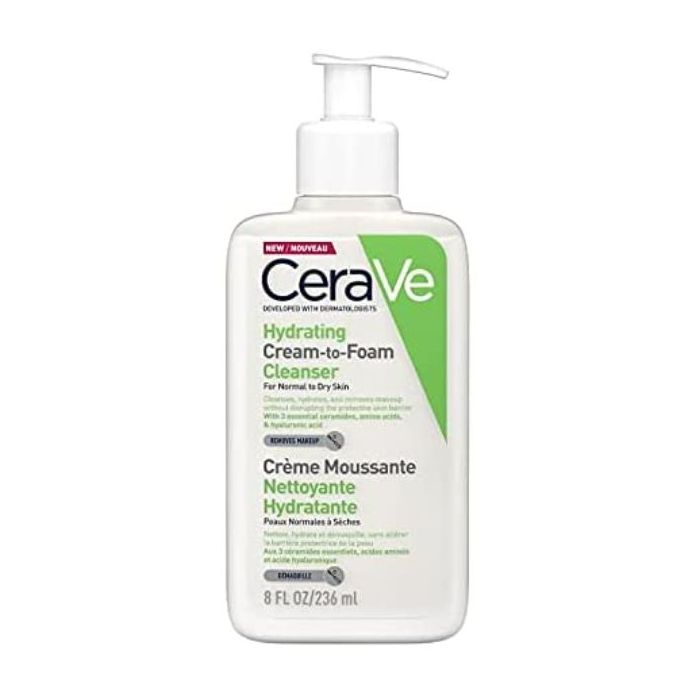 cerave mousse hydratante nettoyante creme 236ml