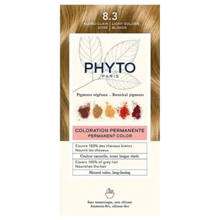 8.3 Blond Clair Doré Phyto Couleur Coloration Permanente