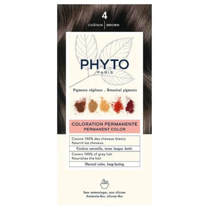 4 Châtain Phyto Couleur Coloration Permanente